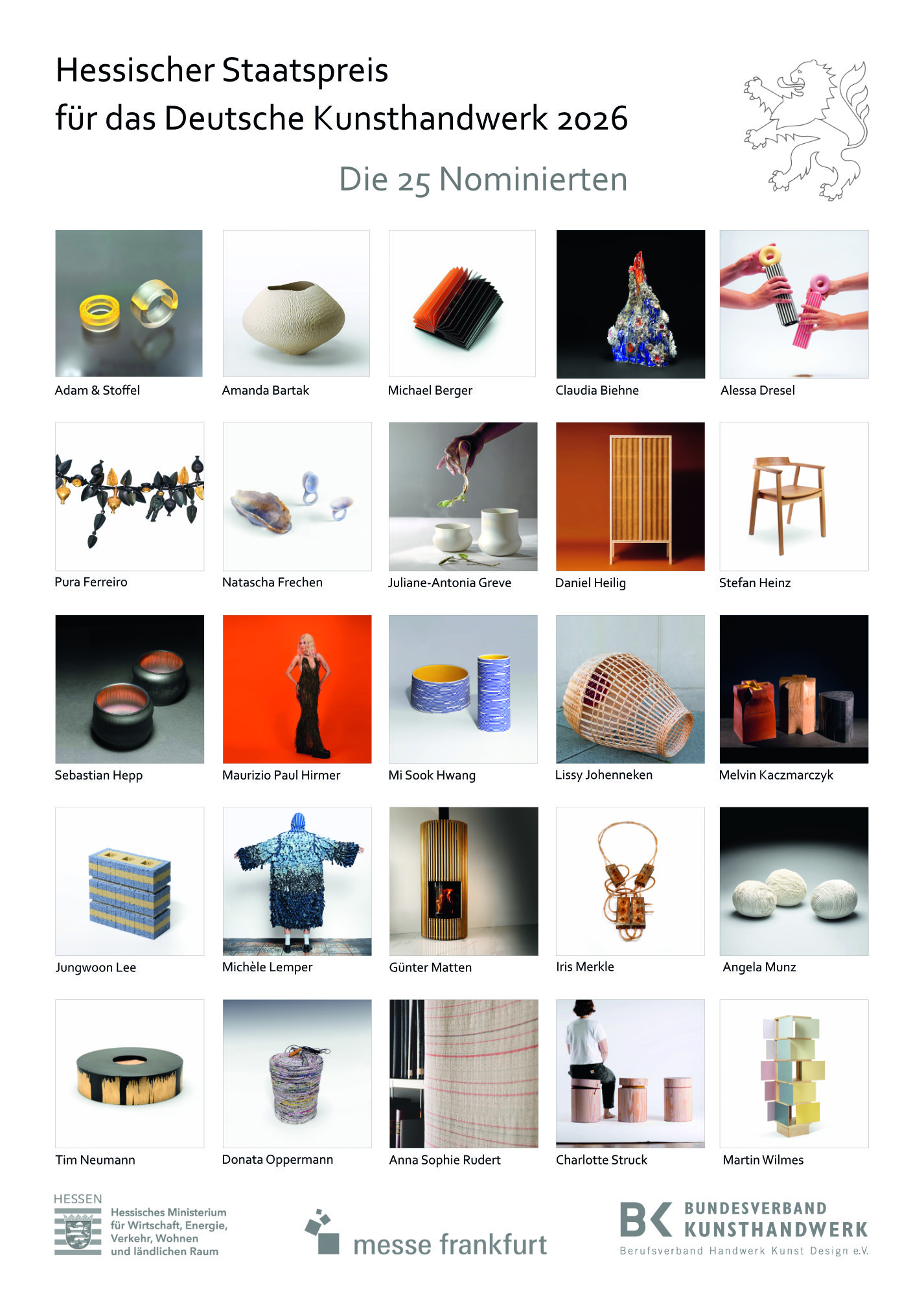 Hessischer Staatspreis für das Deutsche Kunsthandwerk 2026